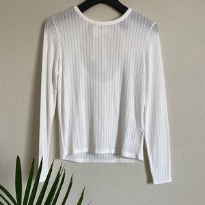 NWOT Cream light knit sweater